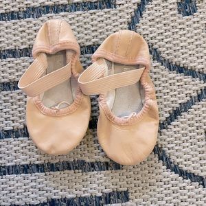 Girls Pink Bloch Ballet Shoes 7C